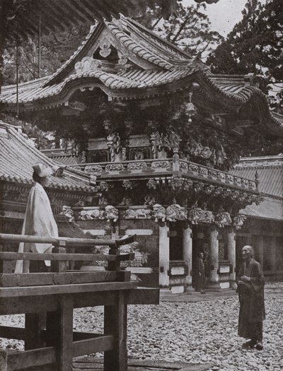 Yomei-porten ved Nikko (s/h-billede) af Herbert Ponting