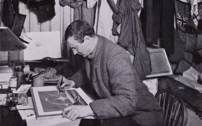 "Til Wilson, som kunstner, var der kompensationer" (s/h foto) af Herbert Ponting