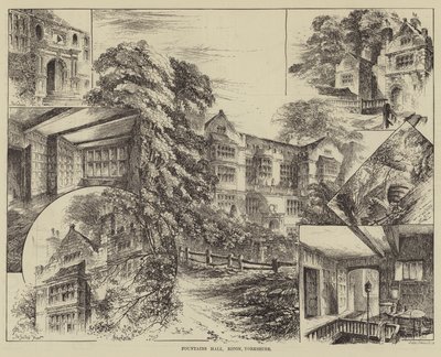 Fountains Hall, Ripon, Yorkshire af Herbert Railton