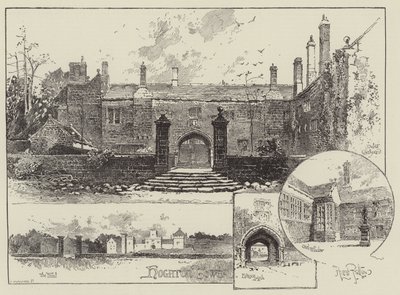 Hoghton Tower i Lancashire af Herbert Railton