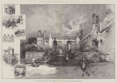 Hoghton Tower, sæde for Sir James de Hoghton, baronet af Herbert Railton