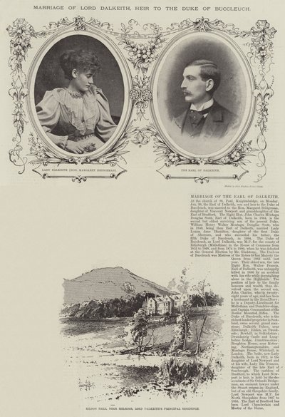 Bryllup af Lord Dalkeith, arving til hertugen af Buccleuch af Herbert Railton