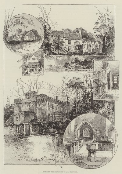 Somersby, Lord Tennysons fødested af Herbert Railton