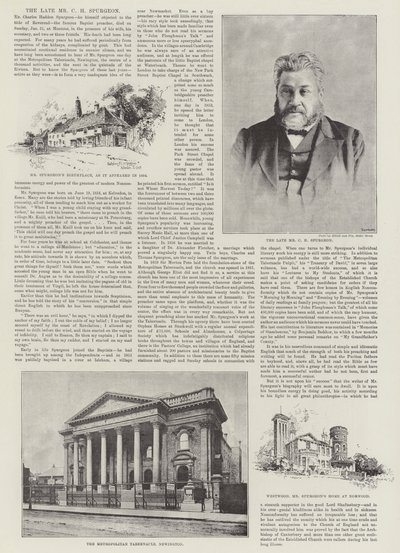Den afdøde hr. CH Spurgeon af Herbert Railton