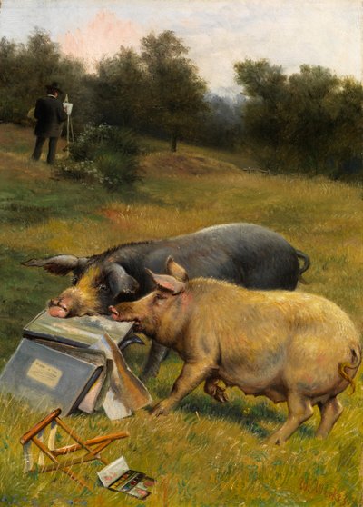 God smag (olie på lærred) af Herbert William Weekes