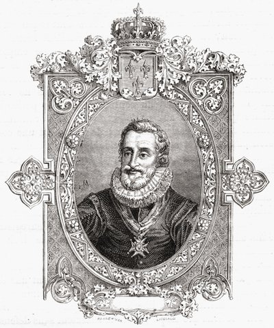 Henri IV, graveret af Pannemaker-Ligny, fra 