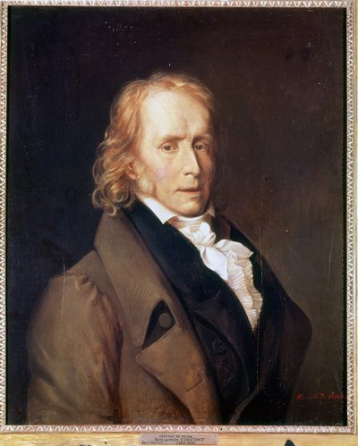 Portræt af Benjamin Constant (1767 - 1830) af Hercules de Roche. af Hercule de Roches