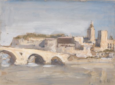 Avignon: Bro over en flod af Hercules Brabazon Brabazon