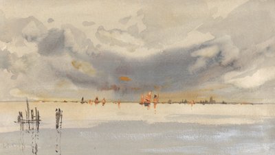 Aften på lagunen, Venedig af Hercules Brabazon Brabazon