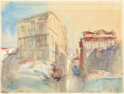 Paladser ved Canal Grande i Venedig af Hercules Brabazon Brabazon