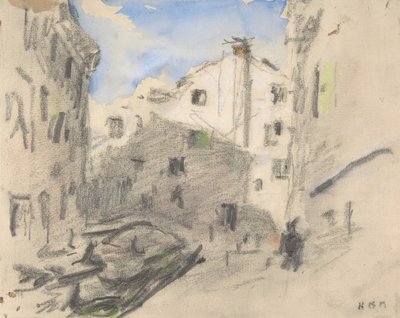 Venetiansk gadescene, 1800-tallet. af Hercules Brabazon Brabazon