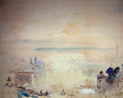 Venedig (akvarel med kropsfarve på tonet papir) af Hercules Brabazon Brabazon