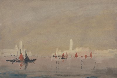 Venedig set fra lagunen af Hercules Brabazon Brabazon
