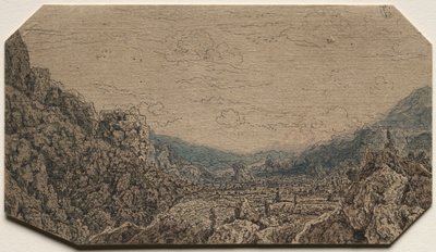 Indelukket dal, ca. 1623-30. af Hercules Seghers