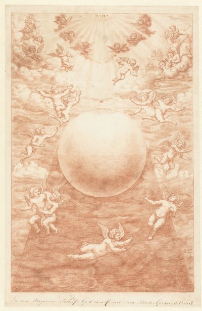 Skabelsen af ​​himmel og jord I begyndelsen skabte Gud himlen og jorden (titel på objekt) The Creation (serietitel) af Herman Coets