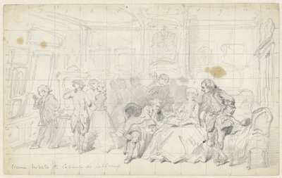 Kunstpåskønnelse i et gammelt hollandsk hus Cabinet de tableaux (titel på objekt) af Herman Frederik Carel ten Kate