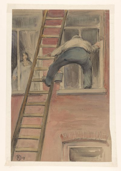 Vinduesvasker af Herman Heijenbrock (signed by artist)