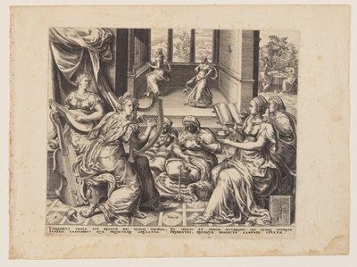 Lignelsen om de kloge og de tåbelige jomfruer: De kloge jomfruer af Herman Jansz. Muller