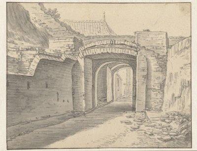 Passage under Utrechts bymur af Herman Saftleven