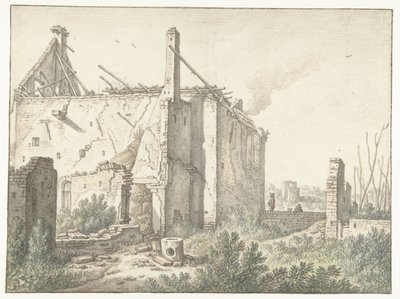 Ruin af et hus i Utrecht af Herman Saftleven