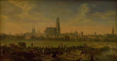 Udsigt over Utrecht af Herman Saftleven
