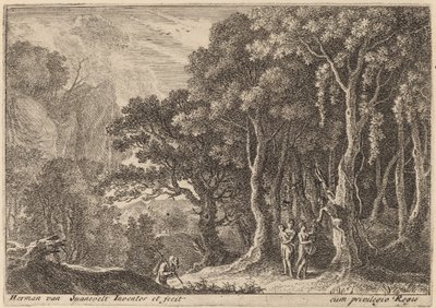 En Satyr, der samler Frugt af Herman van Swanevelt