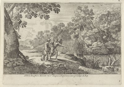 Hagar og englen Gamle Testamente afbildninger (serietitel) af Herman van Swanevelt