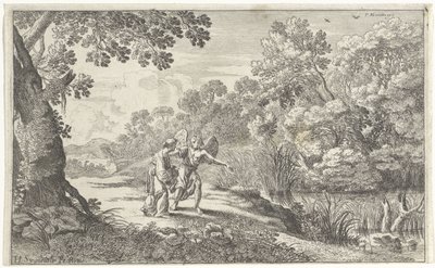 Hagar og englen Det gamle testamente afbildninger (serietitel) af Herman van Swanevelt