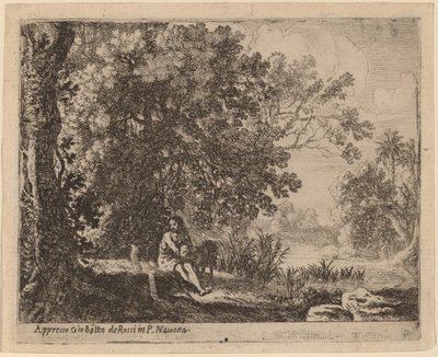 Johannes Døberen i ørkenen af Herman van Swanevelt