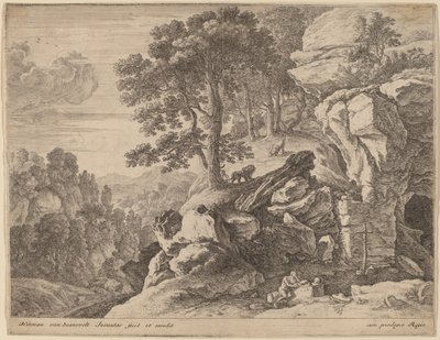 Sankt Hieronymus i ørkenen af Herman van Swanevelt