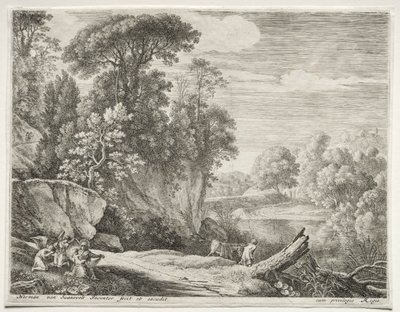 Æslet førte til floden, ca. 1652-1654. af Herman van Swanevelt