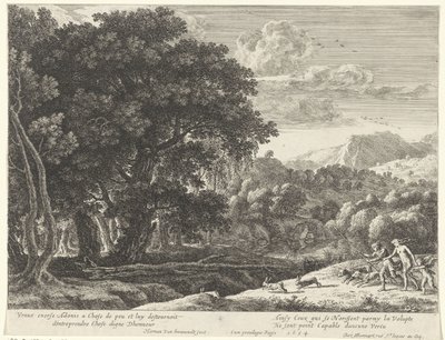 Venus og Adonis på jagt Story of Adonis (serietitel) af Herman van Swanevelt