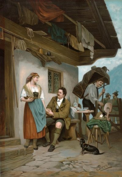 Sommergæster på Alm af Hermann Bever