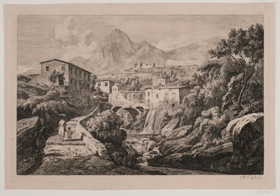 Mølledam ved Amalfi af Hermann Carmiencke