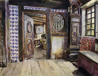 Hall i E Harden House i Neuengamme, nær Hamborg af Hermann Haase
