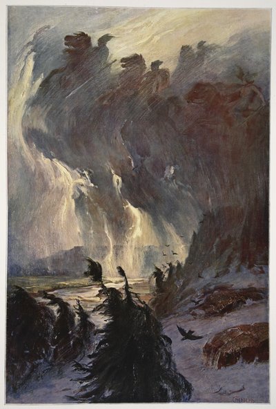 Ride of the Valkyries, 1906 af Hermann Hendrich
