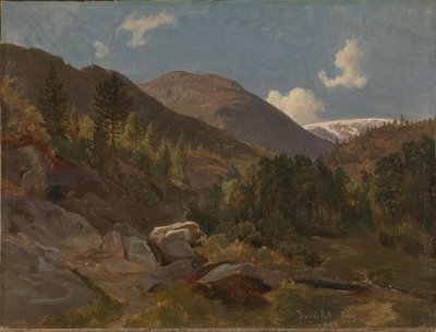 Norsk landskab af Hermann Kauffmann the Elder