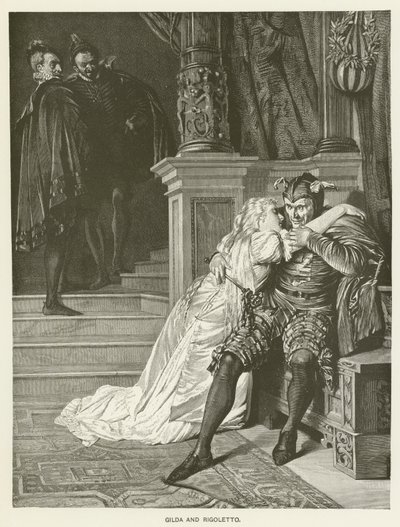 Gilda og Rigoletto af Hermann Kaulbach