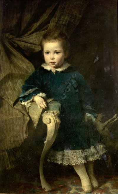 Portræt af et barn, 1874 af Hermann Schneider