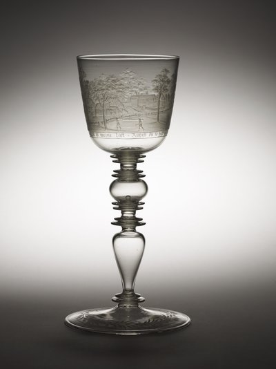 Pokal, ca. 1680 (glas) af Hermann Schwinger
