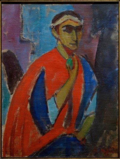 Selvportræt i kostume (Der Römer) af Hermann Stenner
