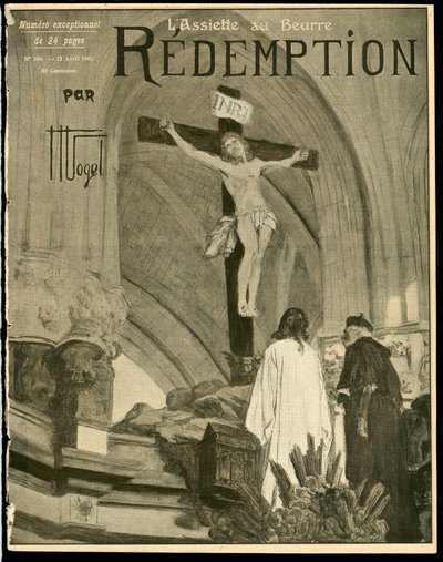 Cover af "" The Butter Plate"", nummer 106, Satirisk i farver af Hermann Vogel