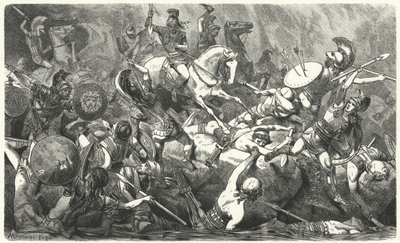 Nederlag af den athenske hær på Sicilien, 413 f.Kr af Hermann Vogel