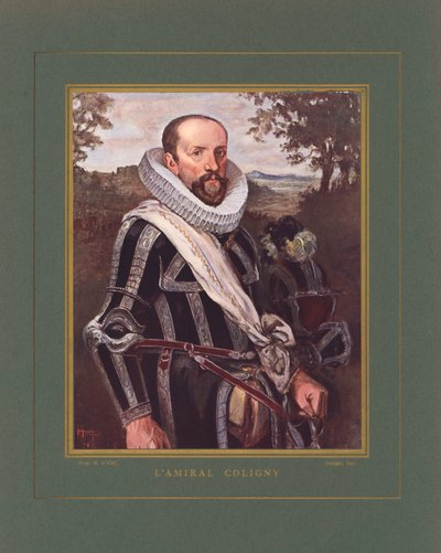 Gaspard II de Coligny, fransk admiral og huguenotleder under de franske religionskrige af Hermann Vogel