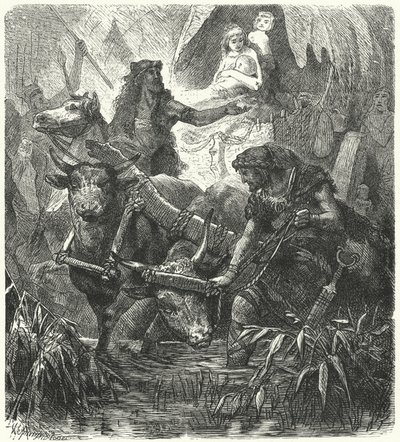 Migration af de gamle ariere i Indien af Hermann Vogel