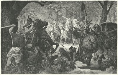 Ottokar II af Bøhmens korstog mod de hedenske gamle preussere, 1255 af Hermann Vogel