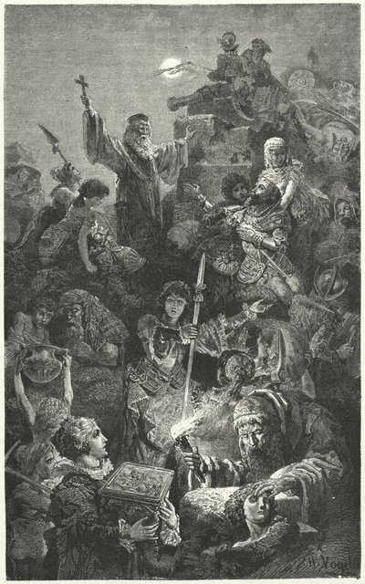 Osmannernes belejring af den venetianske by Nicosia, 1570 af Hermann Vogel