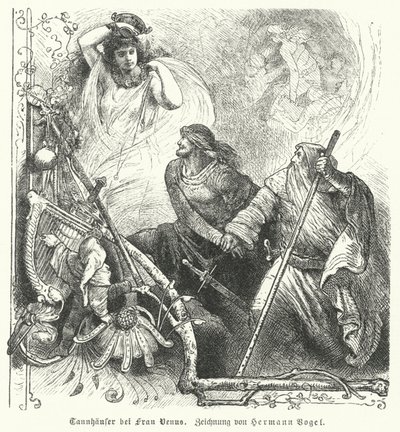 Tannhauser med Venus af Hermann Vogel