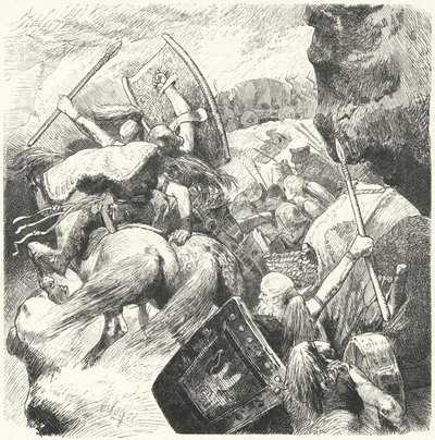 De barbariske folkevandringer, 4. - 6. århundrede af Hermann Vogel