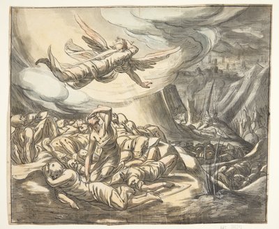 Engel med draget sværd. af Hermann Weyer